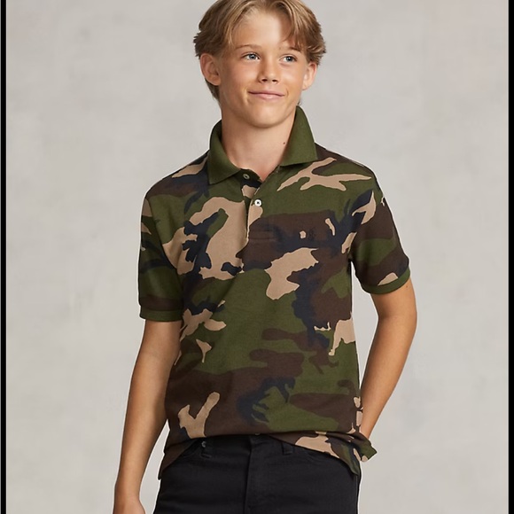 Polo Ralph Lauren Other - Polo by Ralph Lauren Boys' Camo Polo Shirt - Green, Brown, Black L 14-16